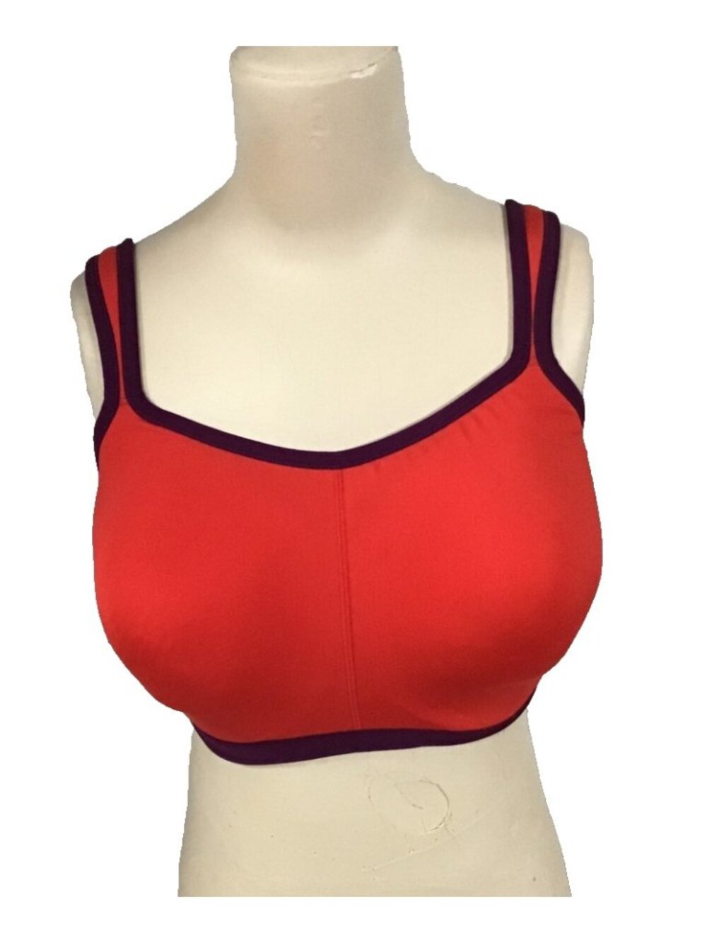 Natori 34H Orange Adjustable Convertible Strap High Impact Sports Bra 731050